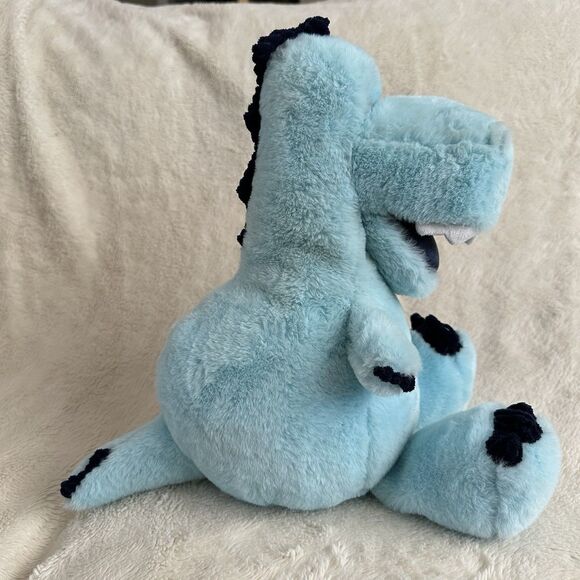 Giggle Scape Target Blue Dinosaur Plush T Rex Smiling Teeth 15” Stuffed Toy - Picture 3 of 4